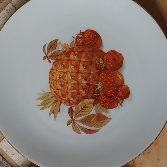 Set Of 6 Bareuther Waldsassen Bavaria Germany Fruit Nuts Salad Plates. - Picture 3 of 8